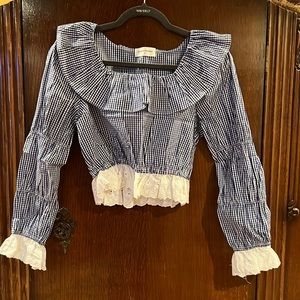 NWOT Goodnight Macaroon peasant blouse.